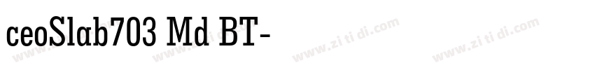 ceoSlab703 Md BT字体转换